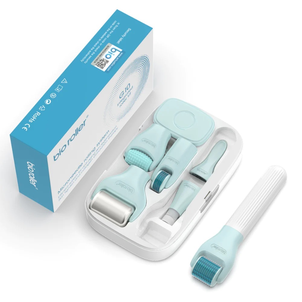 New Bio Roller Microneedle Rolling System With 10 Accessories Skin Regeneration